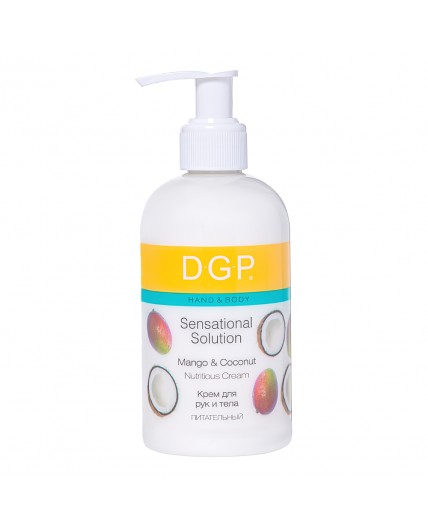 Domix Green Professional Крем для рук и тела питательный / Mango & Coconut, 260 мл