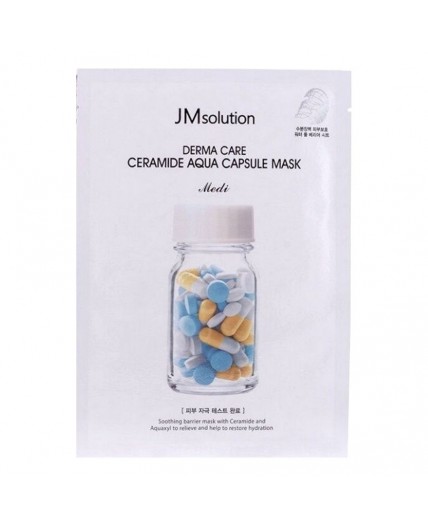 JMsolution Тканевая маска для лица с церамидами восстанавливающая / Derma Care Ceramide Aqua Capsule Mask, 30 мл