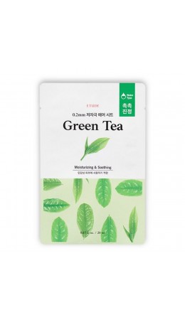 Etude Тканевая маска для лица с экстрактом зелёного чая / 0.2 Therapy Air Mask Green Tea, 20 мл