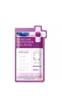 Double & Zero Тканевая маска для лица с коллагеном / Double Care Solution Mask Collagen, 30 г