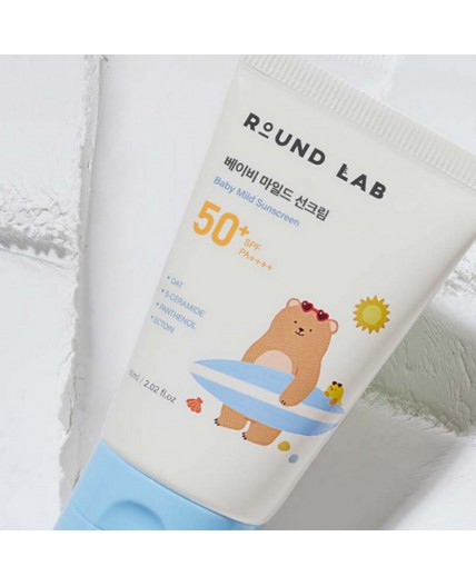 ROUND LAB Детский солнцезащитный крем / Baby Mild Sunscreen SPF50+ PA++++, 60 мл