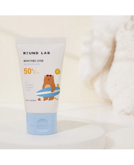 ROUND LAB Детский солнцезащитный крем / Baby Mild Sunscreen SPF50+ PA++++, 60 мл