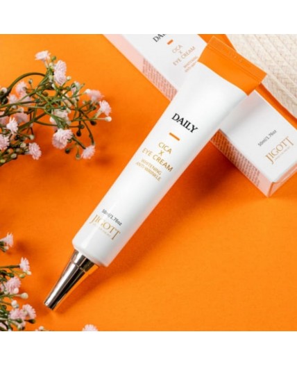 Jigott Крем для кожи век с центеллой / Daily Real Cica Eye Cream, 50 мл