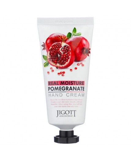 Jigott Крем для рук с экстрактом граната / Real Moisture Pomegranate Hand Cream, 100 мл