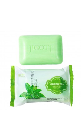 Jigott Мыло-скраб для лица и тела с экстрактом зеленого чая / Green Tea Scrub Soap, 150 г