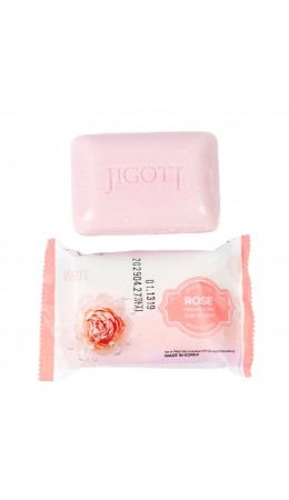 Jigott Мыло-скраб для лица и тела с экстрактом розы / Rose Scrub Soap, 150 г