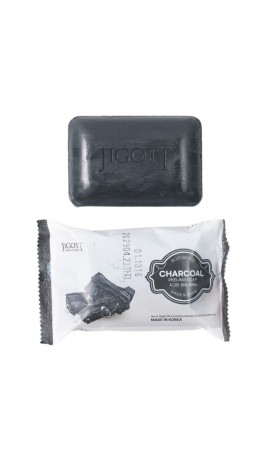 Jigott Мыло-скраб для лица и тела с древесным углем / Charcoal Scrub Soap, 150 г