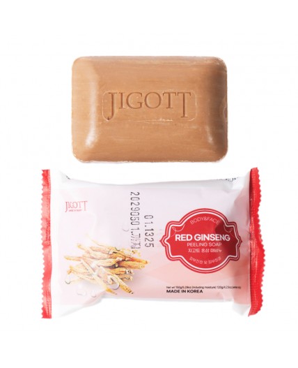 Jigott Мыло-скраб для лица и тела с экстрактом красного женьшеня / Red Ginseng Scrub Soap, 150 г