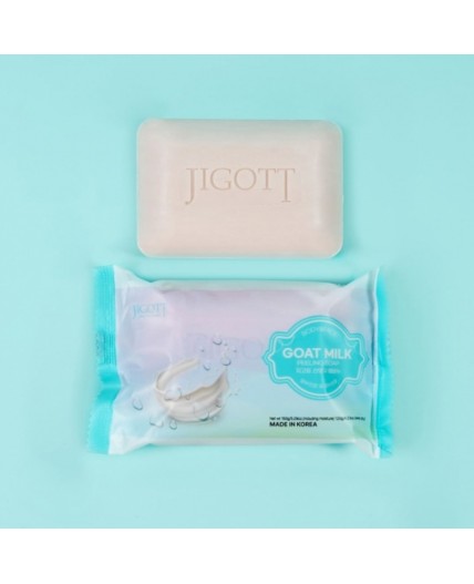 Jigott Мыло-скраб для лица и тела с экстрактом козьего молока / Goat Milk Scrub Soap, 150 г