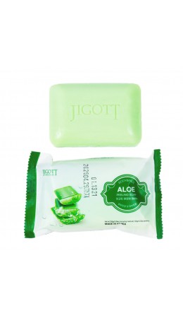 Jigott Мыло-скраб для лица и тела с экстрактом алоэ / Aloe Scrub Soap, 150 г