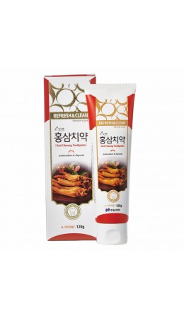 Hanil Зубная паста с красным женьшенем / Refresh & Clean Dental Clean Red Ginseng toothpaste, 120 г