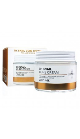 Lebelage Антивозрастной восстанавливающий крем с муцином улитки / Dr. Snail Cure Cream, 70 мл