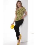 Блуза Красотка (желтая) Б10008