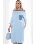 Платье Маниша голубое П10028