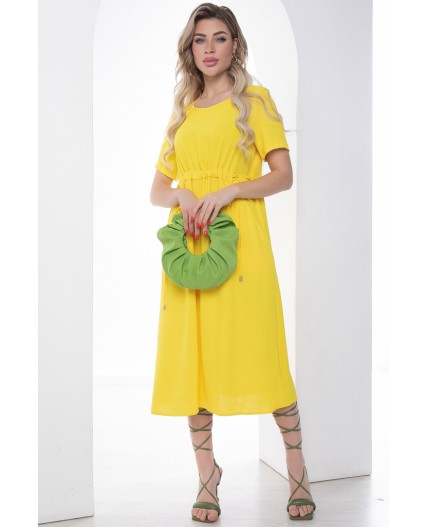 Платье Цветы лета (желтое) П10022