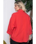 Блуза оверсайз (красная) Б10397