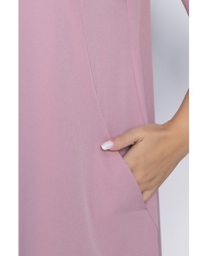 Платье с карманами Аспен (розовое) П10687
