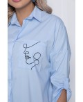 Рубашка Незабудка (голубая) Б10746