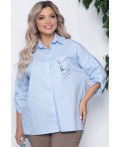 Рубашка Незабудка (голубая) Б10746