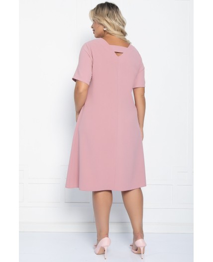 Платье Ронда (пыльная роза) П11107