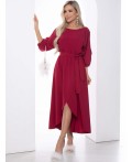 Платье Танго вдвоем (бордовое) П11824