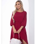 Платье Танго вдвоем (бордовое) П11824