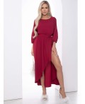 Платье Танго вдвоем (бордовое) П11824