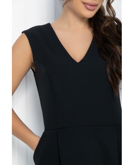 Платье Кембридж (черное) П12078