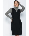 Платье Кембридж (черное) П12078