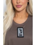 Платье Я жду тебя (кофе) П12313-15
