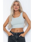Кроп топ Софт (шалфей) Б12512-7