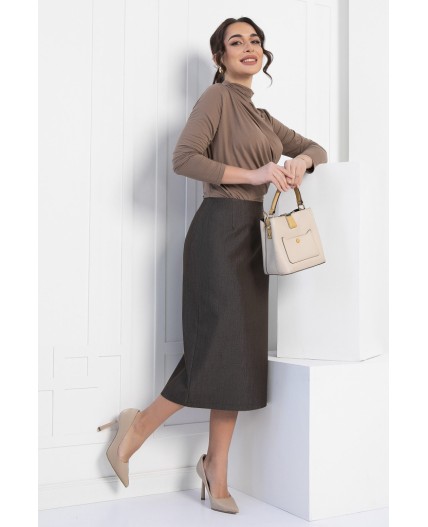 Юбка Иветта (коричневая) Ю12881-3М