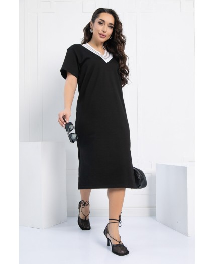 Платье Свобода движения (черное) П12999-7М