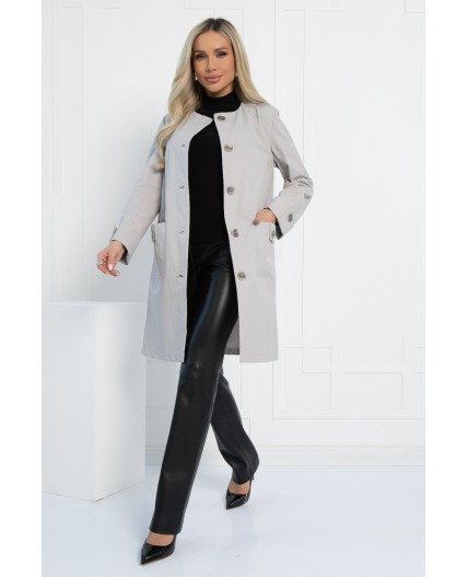 Плащ Гелла (серый) П13015-14М