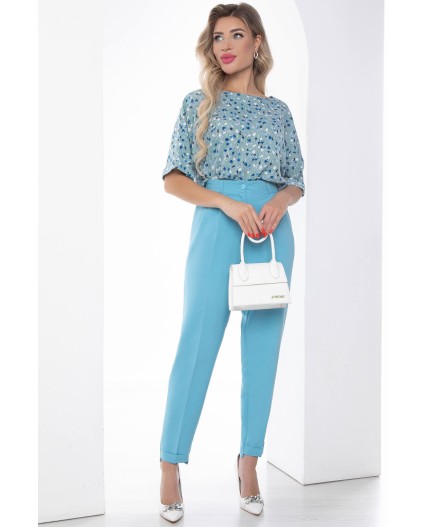 Блуза Приятный комплимент (зеленая) Б8978