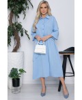 Платье Индира (голубое ХИТ) П10542