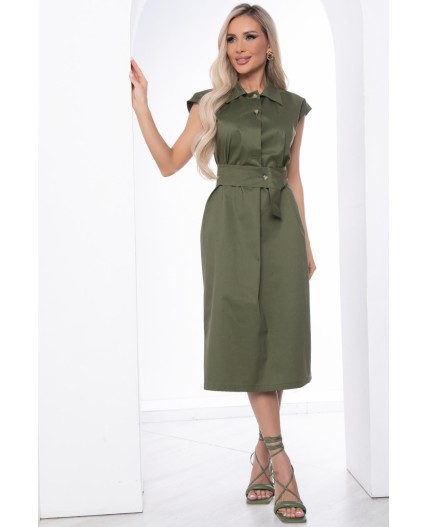 Платье Нюансы стиля (хаки) П8751