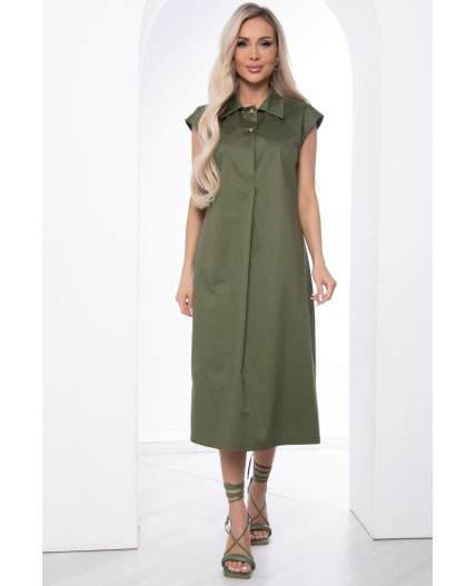 Платье Нюансы стиля (хаки) П8751
