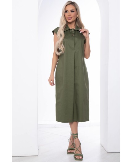 Платье Нюансы стиля (хаки) П8751