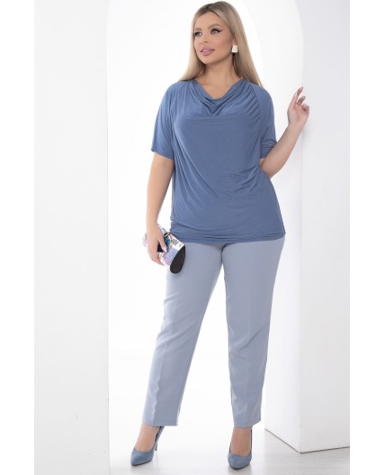 Блуза Вега (голубая) Б9019