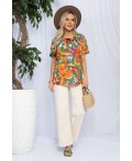 Блуза Маргоша (бежево-оранжевая) Б13154-16М