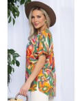 Блуза Маргоша (бежево-оранжевая) Б13154-16М