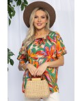 Блуза Маргоша (бежево-оранжевая) Б13154-16М