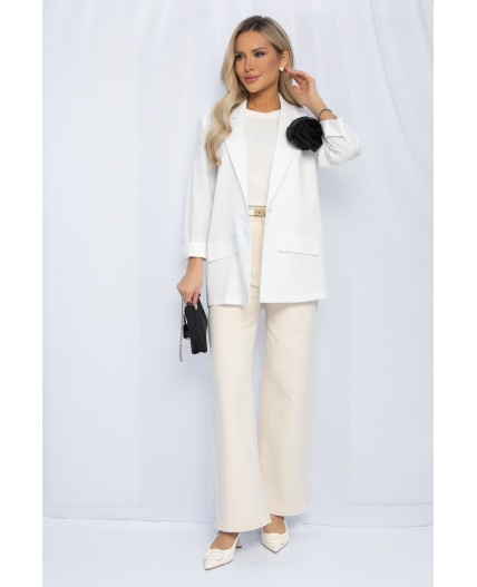Пиджак льняной Мэрлин (белый) Б13254-7М