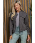 Бомбер Александра (тёмно-серый) Б13273-2М