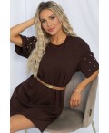 Платье Жемчужина коллекции (шоколад) П13314-1М