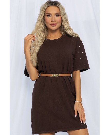 Платье Жемчужина коллекции (шоколад) П13314-1М