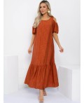 Платье Летний сад (оранжевое) П13311-1М