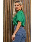 Футболка с вышивкой Эксклюзив (зеленая) Б12765-11М