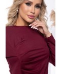Лонгслив Женевьева (винный) Б7633
